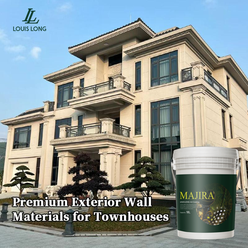 Realistic Water-in-sand Stone Texture Acrylic Spray Brush Liquid Coating Durable Weatherproof Exterior Wall Coating Natural